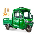 Грузовой электротрицикл Rutrike КАРГО Кабина обогрев 1500 60V1000W (Зеленый-2839)