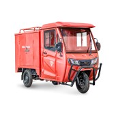 Грузовой электротрицикл Rutrike КАРГО Кабина Дуал (красный-2756)