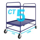 Тележка сервисная двухъярусная СТ 5 700х1200