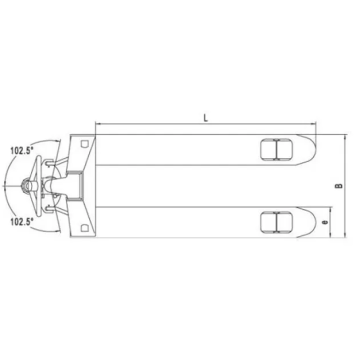 Тележка гидравлическая Noblelift AC-Low-51mm-1
