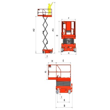 Самоходный Ножничный Подъемник OXLIFT JS1012Li-5