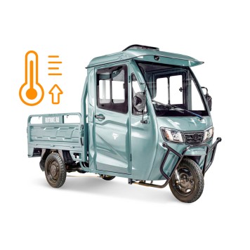 Грузовой электротрицикл Rutrike КАРГО Кабина 1500 60V1000W (Серый-2735)