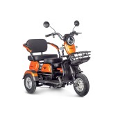 Электротрицикл Rutrike Gelbert Caf 48V/60V 600Вт (Оранжевый-3037)