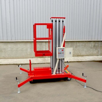 Телескопический Одномачтовый Подъемник ZX-1-100 OXLIFT 10 м 125 кг-4