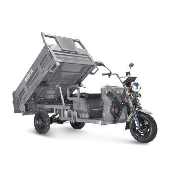 Грузовой электрический трицикл Rutrike D5 1500 гидравлика (72V1500W) (Серый-2797)