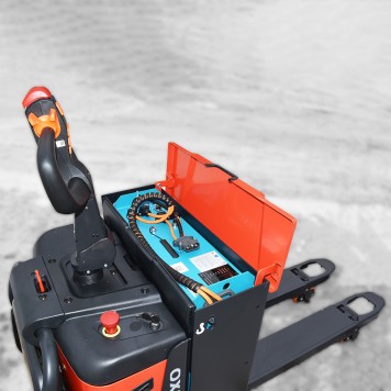 Самоходная Тележка OXLIFT TX20L 2000 кг Li-ion с платформой для оператора-8