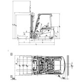 Электропогрузчик Вилочный OXLIFT FE3D20N 3000 мм 2000 кг SS Li-ion, АКБ 80V/150Ah, з/у 80V/35A