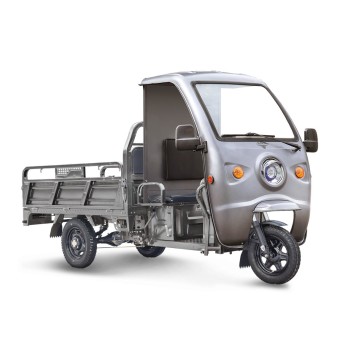 Грузовой электротрицикл Rutrike D4 КАБИНА 1800 60V1200W (темно-серый-3105)