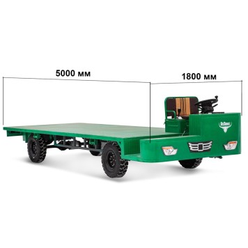 Платформенная тележка электрическая Rutrike БАЗА-1