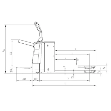 Тележка самоходная Noblelift PT20N-3