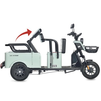 Электротрицикл Wanshida LC-F150 60V 1000Вт (Красный-3080)-4
