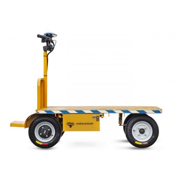 Платформенная тележка электрическая Rutrike ПЛИТА БУКСИР 1500-3