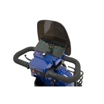 Электроскутер четырехколесный Rutrike Квадро (Синий-3266)-6