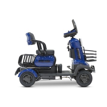 Электроскутер четырехколесный Rutrike Квадро (Синий-3266)-1