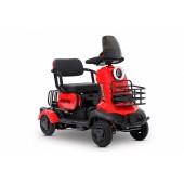 Электроскутер четырехколесный Rutrike Квадро (Красный-3264)