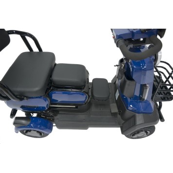 Электроскутер четырехколесный Rutrike Квадро (Синий-3266)-9