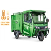 Грузовой электротрицикл Rutrike КАРГО Кабина Дуал обогрев 1500 60V1000W (Зеленый-2855)
