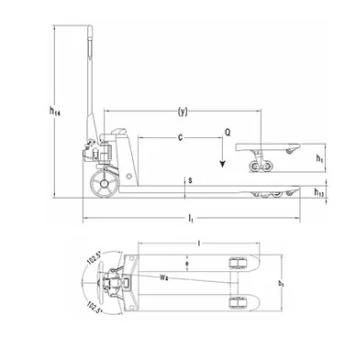 Тележка гидравлическая Noblelift HP ESE20/5-1