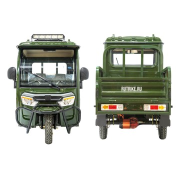 Грузовой электротрицикл Rutrike Рейс 1300 60V1200W (Серый-2816)-3