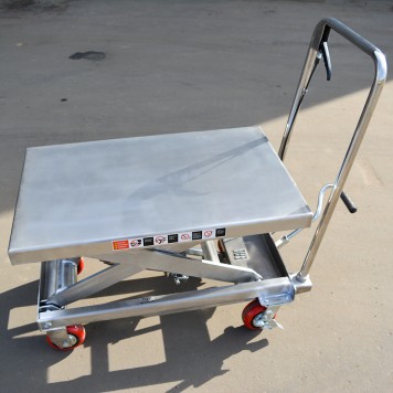 Гидравлический Подъемный Стол Передвижной из нержавеющей стали OXLIFT OXF50-STEEL 900 мм 500 кг-6