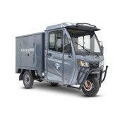 Грузовой электротрицикл Rutrike КАРГО Кабина Дуал NEXT 72V 2000W (Серый-3237)