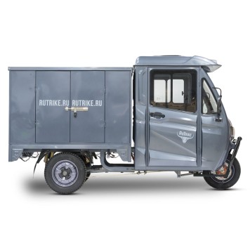 Грузовой электротрицикл Rutrike КАРГО Кабина Дуал NEXT 72V 2000W (Серый-3237)-2