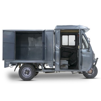 Грузовой электротрицикл Rutrike КАРГО Кабина Дуал NEXT 72V 2000W (Серый-3237)-6