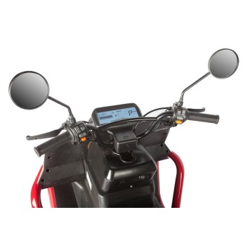 Электротрицикл Wanshida DOUHAO 60V 800Вт (Черно-бело-красный-3069)-5