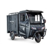 Грузовой электротрицикл Rutrike КАРГО Кабина Дуал (Черный матовый-2825)