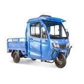 Грузовой электротрицикл Rutrike КАРГО Кабина 1500 60V1000W (темно-синий-2652)