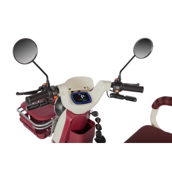 Электротрицикл Rutrike Gelbert Mercury 48V/60V 650Вт (Бело-красный-3050)-10