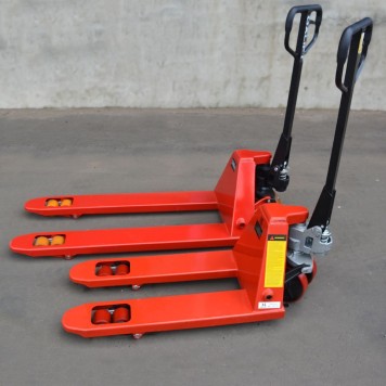 Ручная гидравлическая тележка OXLIFT OX25-L800-W450 800 мм 2500 кг узковильная коротковильная-1