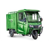 Грузовой электротрицикл Rutrike КАРГО Кабина Дуал (Зеленый-2755)