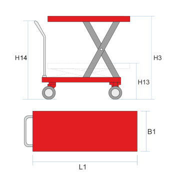 Гидравлический Подъемный Стол OX F-150 OXLIFT 1500 кг 1000 мм 1200/610/60 мм-3