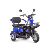 Электротрицикл Rutrike Gelbert Caf 48V/60V 600Вт (Синий-3036)