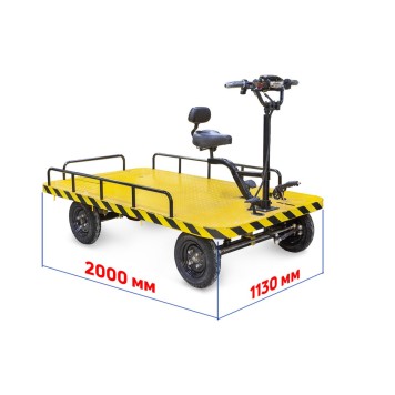 Платформенная тележка электрическая Rutrike СКЛАД 2000-2