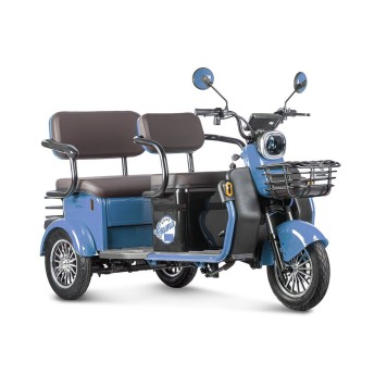 Электротрицикл Rutrike Gelbert Kappa 48V/60V 650Вт (Синий-3043)