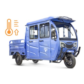 Грузовой электротрицикл Rutrike Рейс обогрев 1300 60V1200W (Синий-2896)