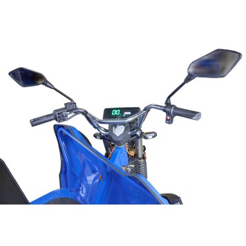 Грузовой электрический трицикл Rutrike D5 1500 гидравлика (72V1500W) (Серый-2797)-17