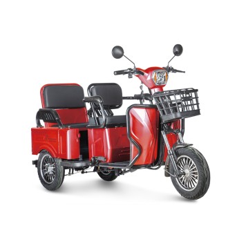 Электротрицикл Rutrike Gelbert Tuban 48V/60V 600Вт (Красный-3062)