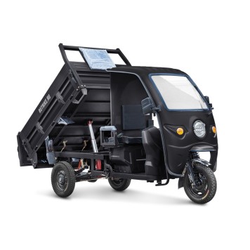 Грузовой электрический трицикл Rutrike D5 КАБИНА гидравлика 1500 72V1500W (черный-матовый-2914)