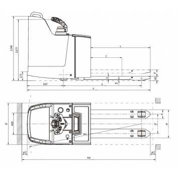 Самоходная Электрическая Тележка OXLIFT TX50L 5000 кг-5