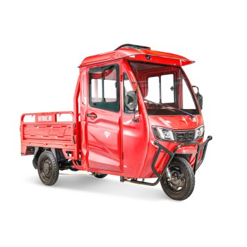Грузовой электротрицикл Rutrike КАРГО Кабина 1500 60V1000W (Красный-2734)