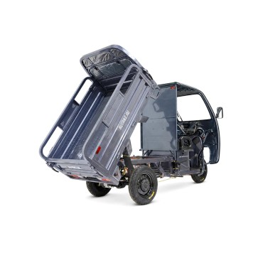 Грузовой электротрицикл Rutrike Вектор Кабина 1500 60V1200W (Серый-3330)-2