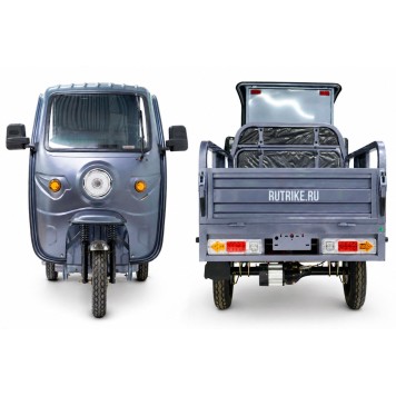 Грузовой электротрицикл Rutrike Вектор Кабина 1500 60V1200W (Серый-3330)-3
