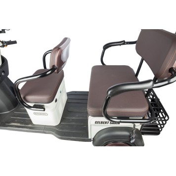 Электротрицикл Rutrike Gelbert Sarin 48V/60V 1000Вт (Коричнево-белый-3054)-8