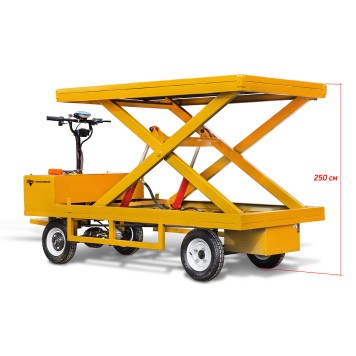 Платформенная тележка электрическая Rutrike ПЛИТА ЛИФТЕР 2500-8