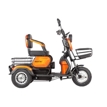 Электротрицикл Rutrike Gelbert Caf 48V/60V 600Вт (Оранжевый-3037)-7