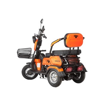 Электротрицикл Rutrike Gelbert Caf 48V/60V 600Вт (Оранжевый-3037)-1