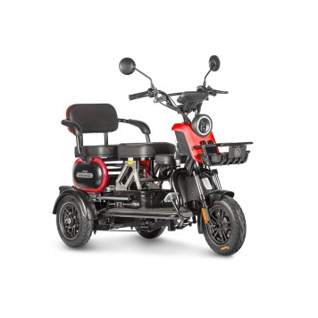 Электротрицикл Wanshida UN MOTO 60V 650Вт (Черно-красный-3104)